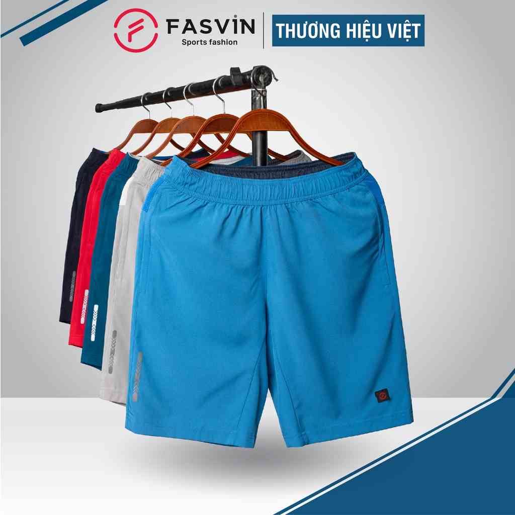 Quần Đùi Nam FASVIN Vải Gió Đẹp Hàng Nhà Máy Chất Lượng Cao Thể Thao Hay Mặc Nhà Q21450.HN