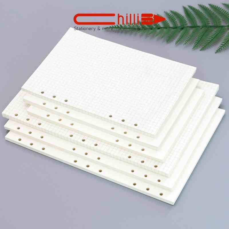 Ruột Sổ Còng BEIFA Giấy Refill Size A4, A5, B5, A6 Full Style Dot Line, Dot, Grid, Small 4,6,9,20,26 Lỗ Grid