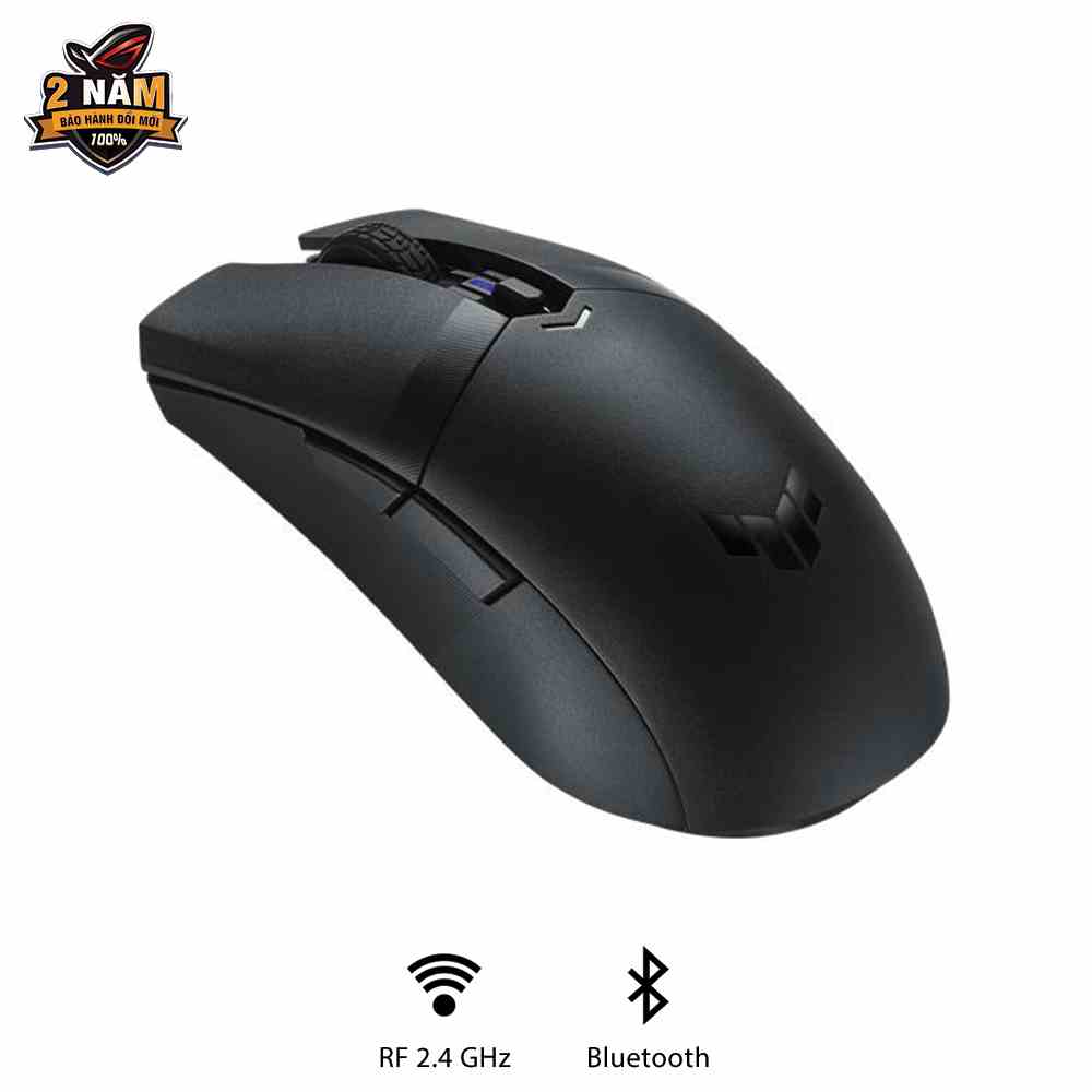 Chuột gaming không dây ASUS TUF GAMING M4 Wireless 2.4, siêu nhẹ, cảm biến 12.000 dpi, nắp vỏ bằng PBT, feet chuột 100%