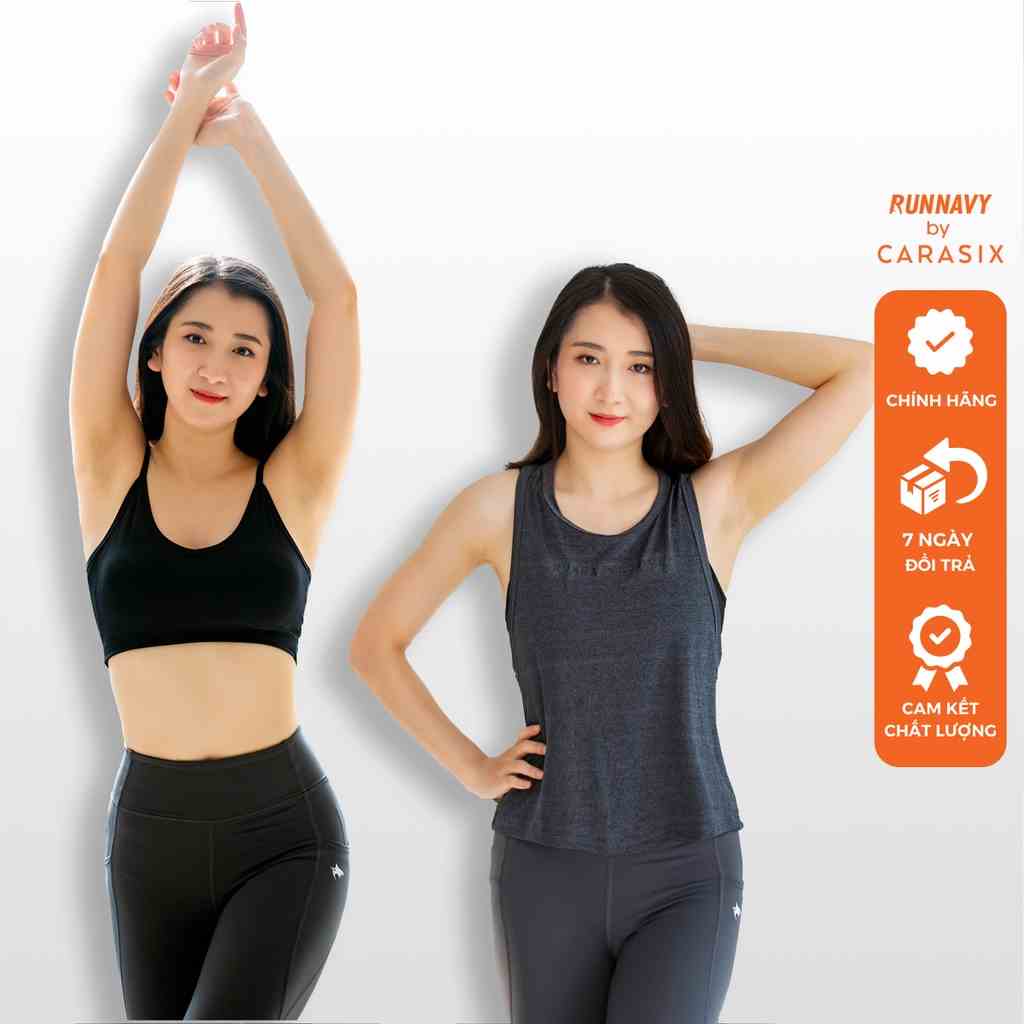 [Mã BMLTB35 giảm đến 35K đơn 99K] Set áo Bra Tanktop nữ tập Gym Yoga Runnavy by Carasix 5758 có đệm ngực đi kèm