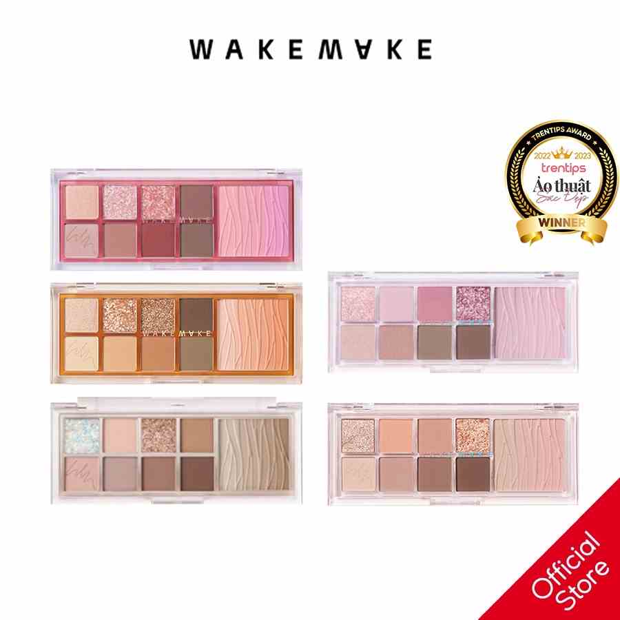 [Mã BMLTA35 giảm đến 35K đơn 99K] Bảng Phấn Mắt Wakemake Mix Blurring Eye Palette 10g