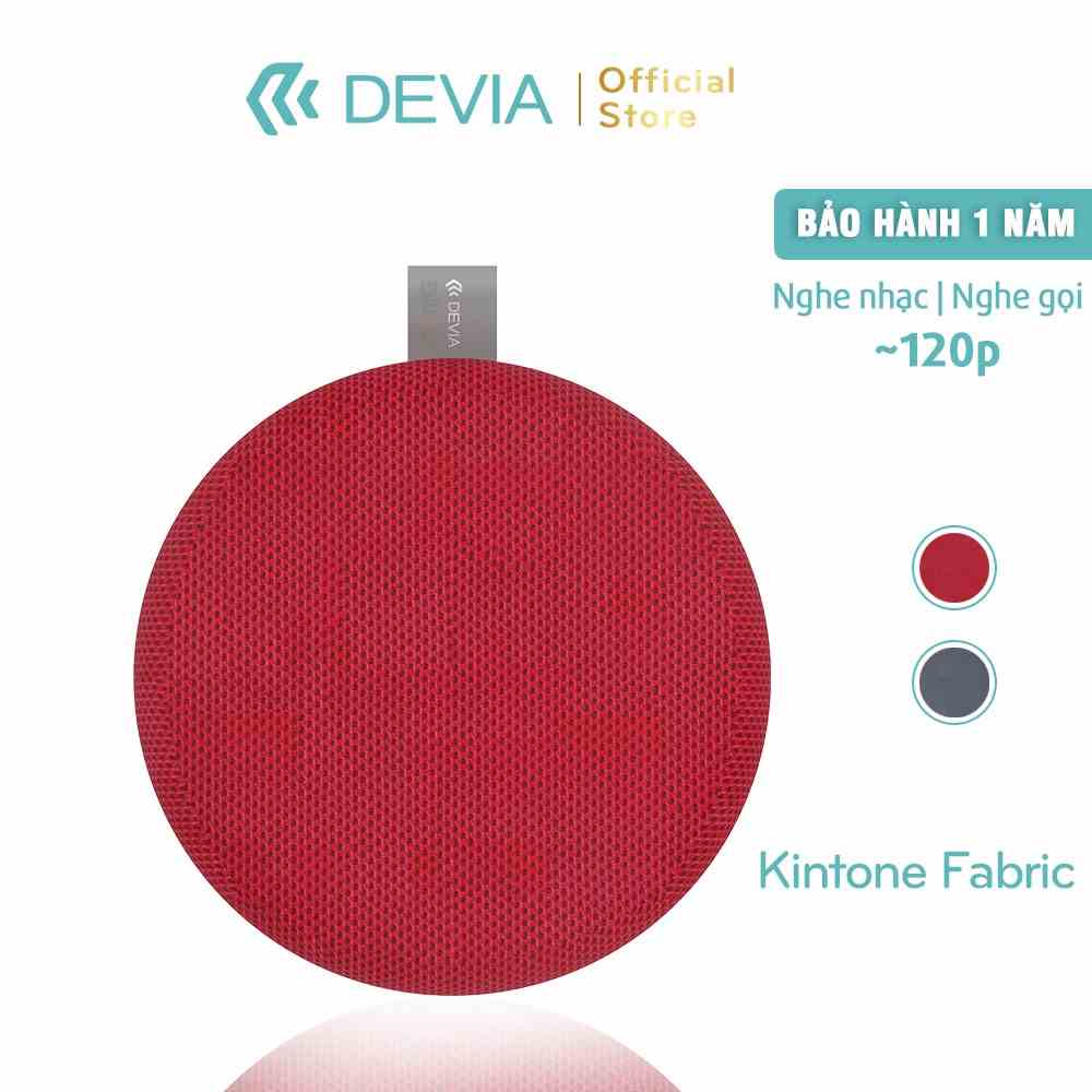 Loa Bluetooth Mini Không Dây DEVIA Kinton fabric có micro nghe nhạc gọi điện, Hàng chính hãng BH 1 năm