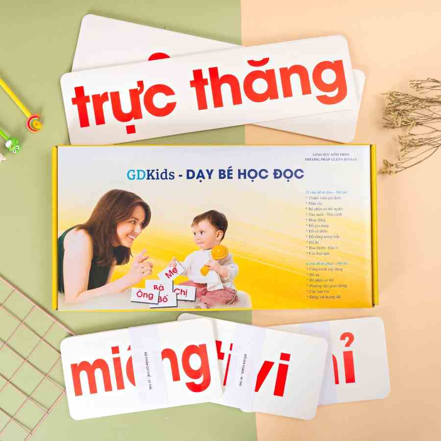 Flashcard GDkids Dạy Bé Học Đọc Phương Pháp Glenn Doman ( 300 Thẻ )