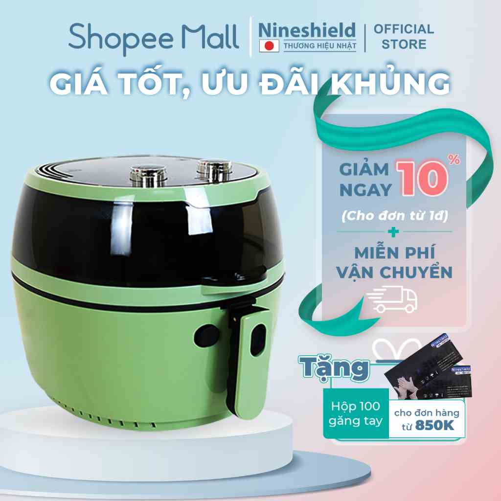 Nồi Chiên Không Dầu 8L Nineshield Loại Cơ KB-6001M