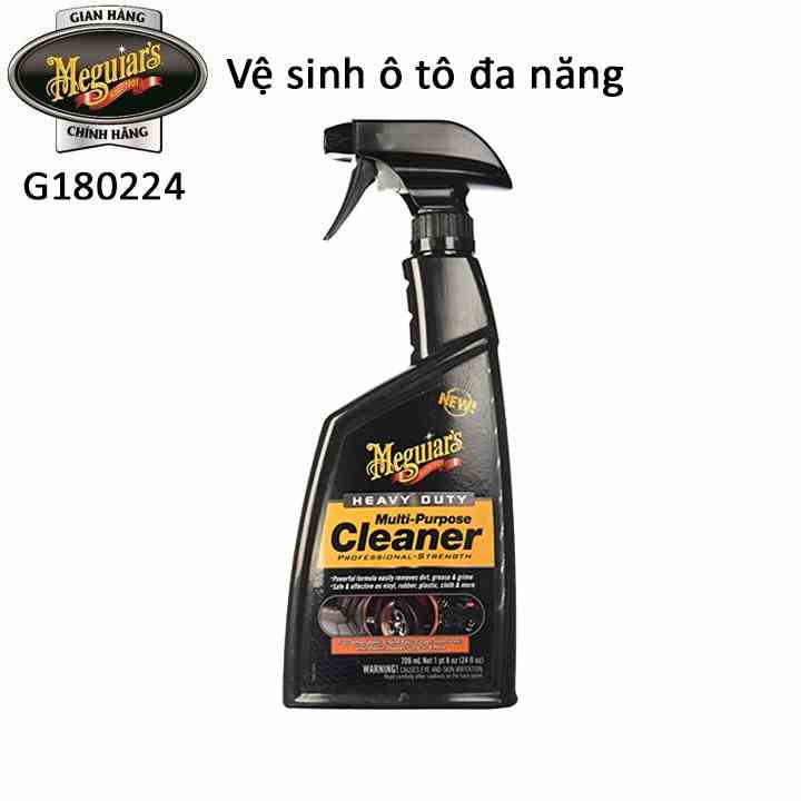 Meguiars sản phẩm vệ sinh ô tô đa năng - Heavy Duty Multi-purpose Cleaner, G180224, 710 ml