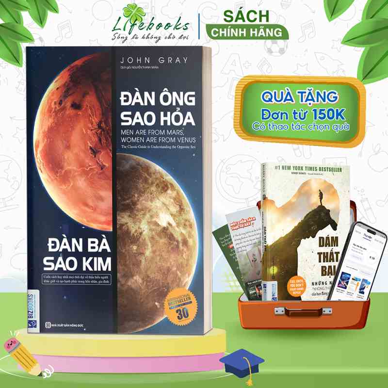 Đàn Ông Sao Hỏa Đàn Bà Sao Kim - Sách Tâm Lý Học Hôn Nhân Gia Đình Hay Nên Đọc Của John Gray - Bizbooks Bản Quyền