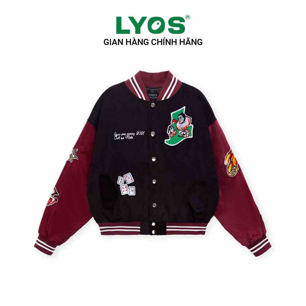 [Mã BMLTB35 giảm đến 35K đơn 99K] Áo Khoác LYOS Lovesick Varsity 03