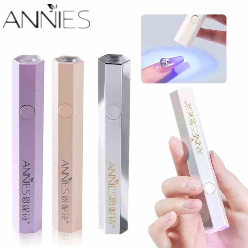 Đèn Led Uv sấy móng cầm tay ANNIES 18w nhanh mini nhỏ gọn có thể cất giữ với 4 kiểu