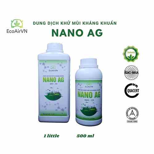 Dung Dịch khử mùi diệt khuẩn Nano Bạc, khử mùi nhà ở,ô tô tinh dầu khử khuẩn nano bạc  EcoAirVN LifetechStore