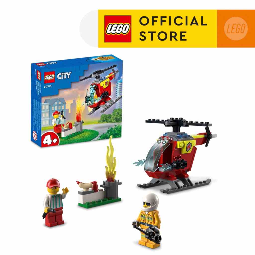 [Mã LIFEMC06CBAU giảm 50k đơn 350k] LEGO City 60318 Trực thăng cứu hỏa (53 chi tiết)