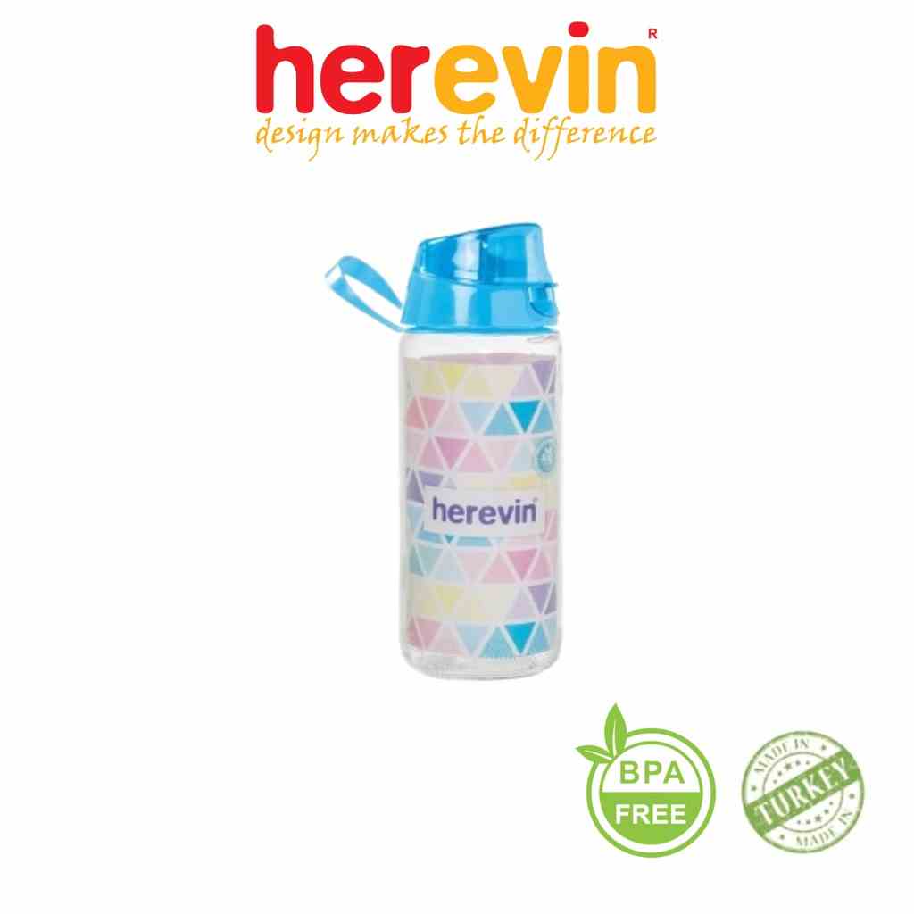 [Mã BMLTA35 giảm đến 35K đơn 99K] Bình Nước Thể Thao Thuỷ Tinh Herevin 500ml - HEBI111804-000 [GIAO MÀU NGẪU NHIÊN]