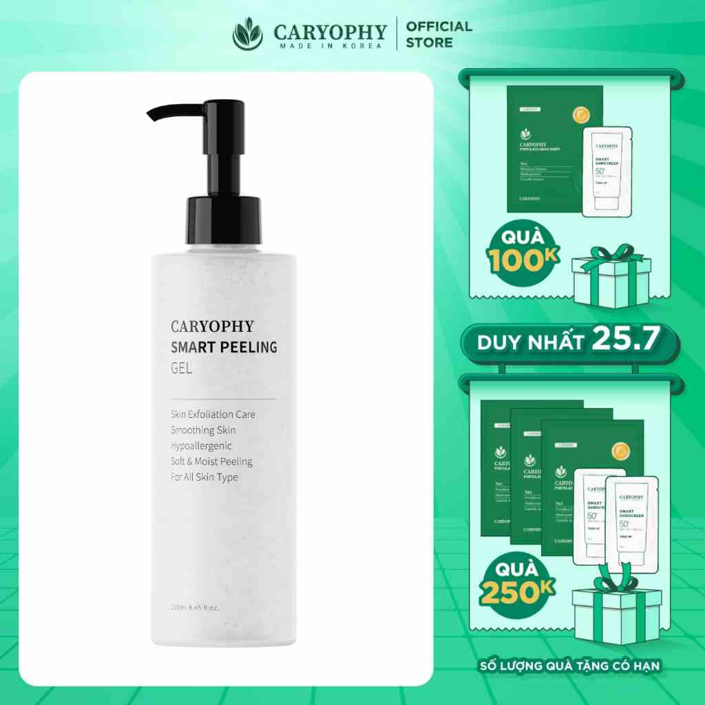 Gel tẩy tế bào da ngăn ngừa mụn Caryophy Smart Peeling Gel 250ml