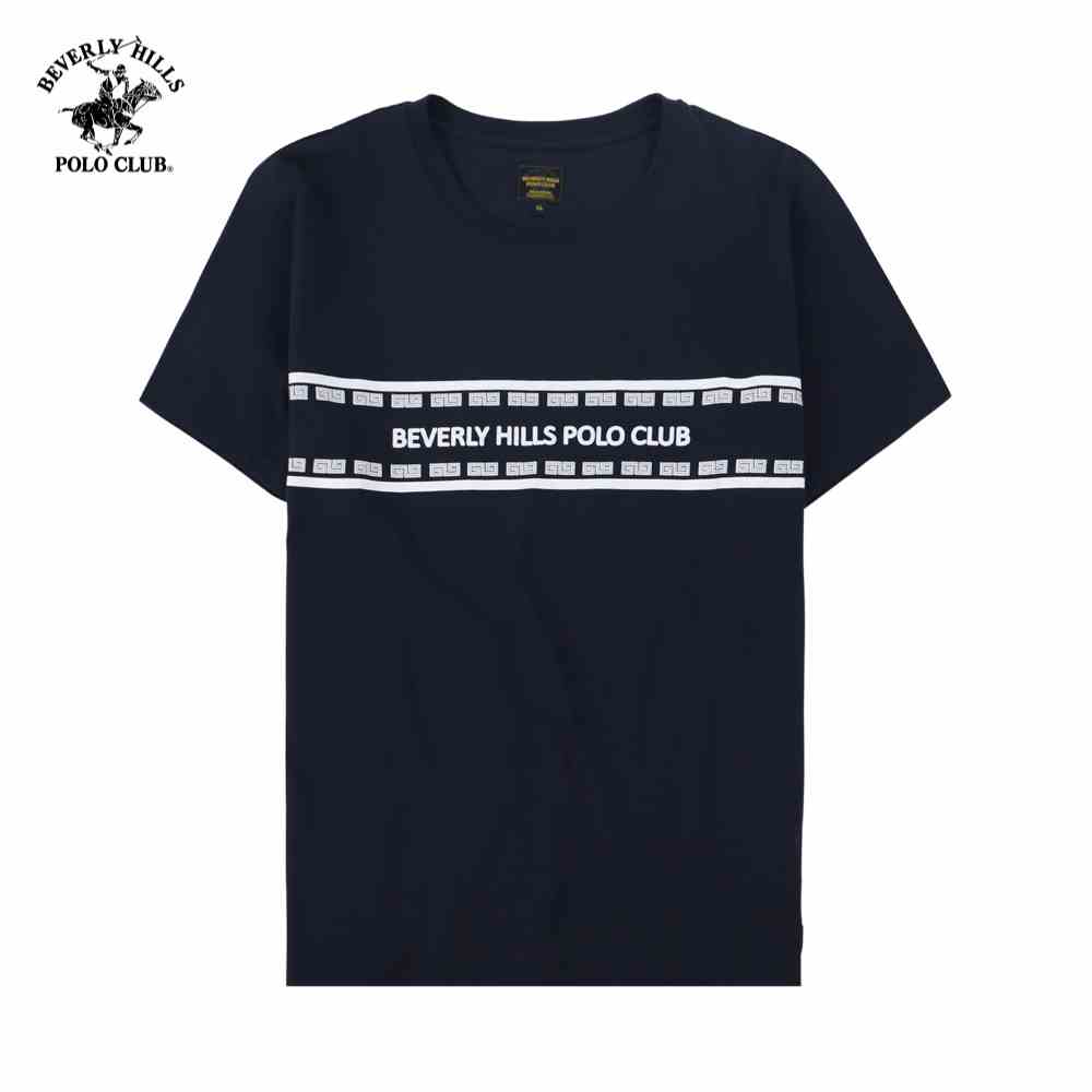 [Mã BMLTB35 giảm đến 35K đơn 99K] Beverly Hills Polo Club - Áo thun Ngắn tay Nam Regular Fit Navy NV- BHPC TSMRSW21TL039