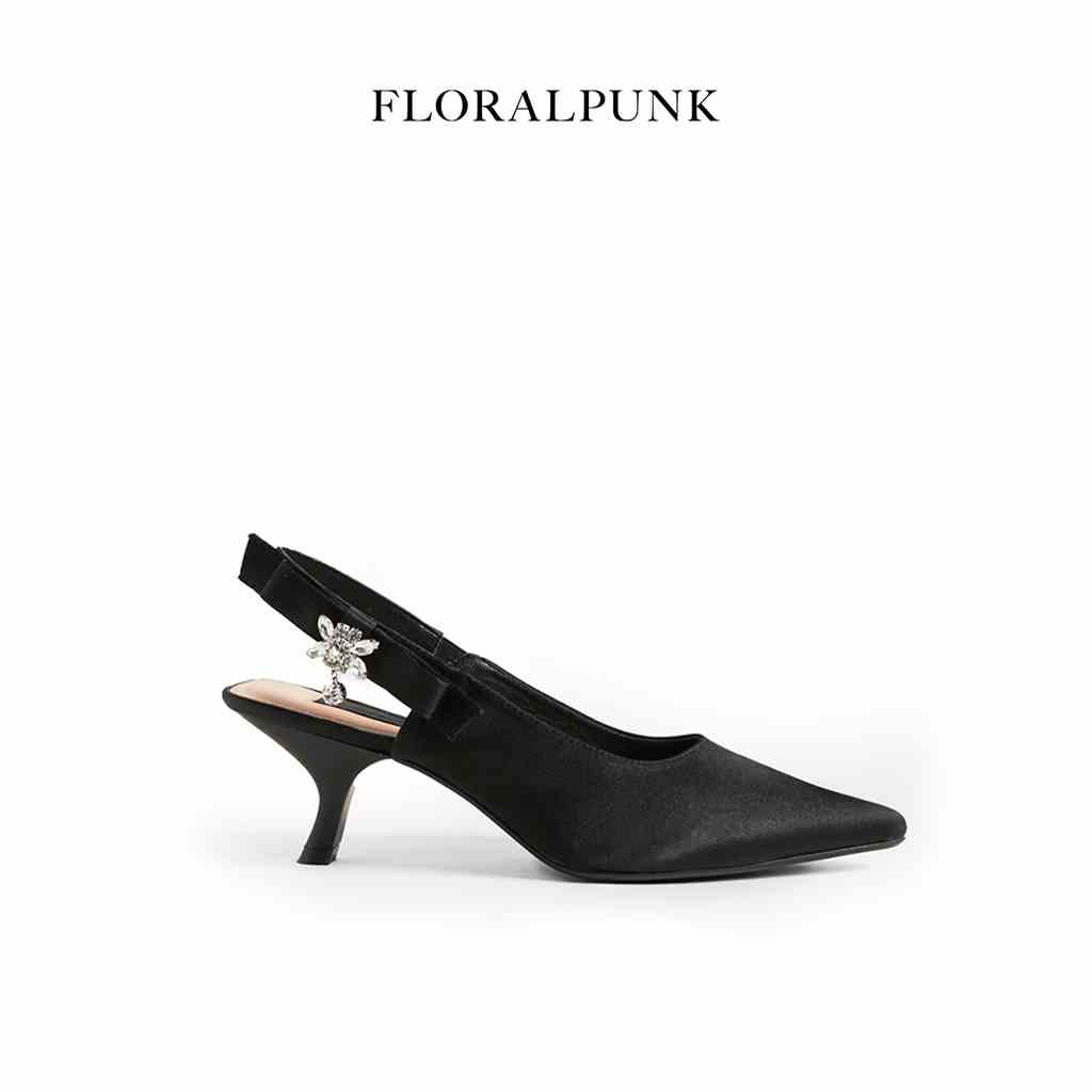 Giày Cao Gót Floralpunk Flower Slingback Heels 5cm