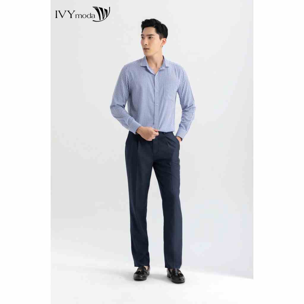 Quần dài nam Regular cạp 2 khuy IVY moda MS 22E2922