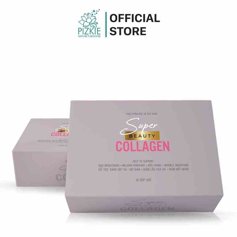 [Mã BMLTB35 giảm đến 35K đơn 99K] Collagen Cá Hồi Super Beauty Collagen PIZKIE Hộp 5 Gói 5gr