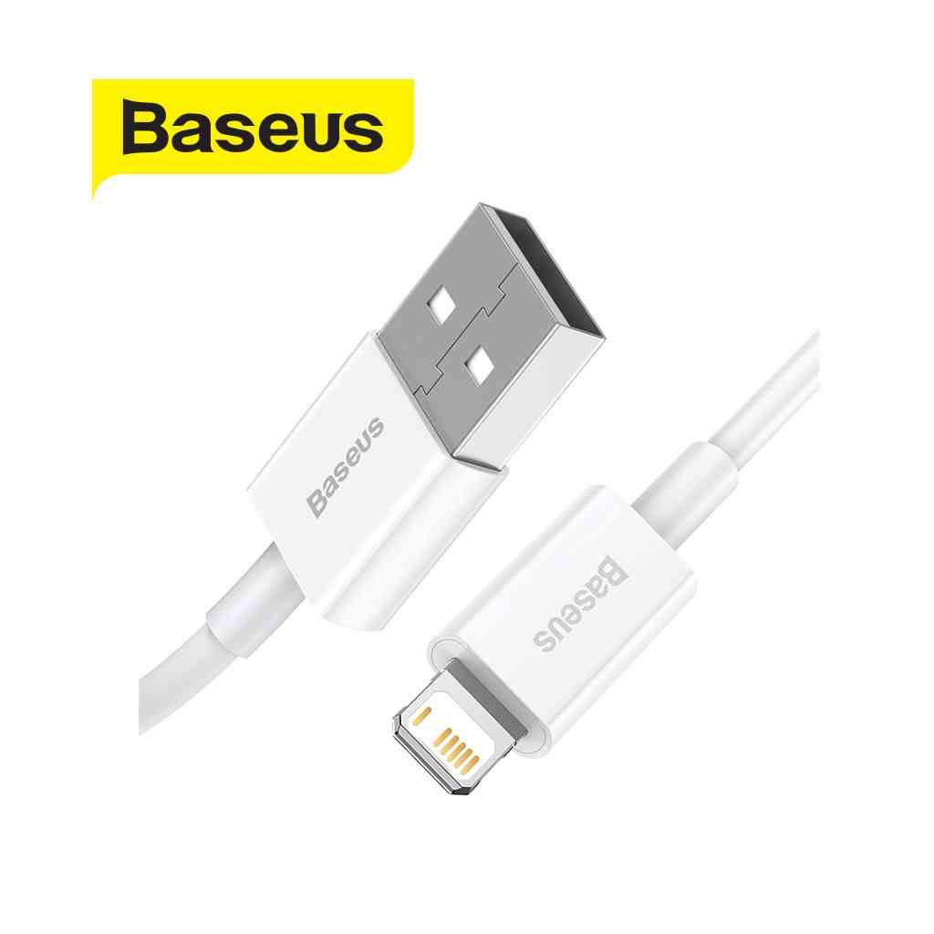 Cáp sạc Baseus Superior Series USB to Lightning sạc nhanh 2.4A , truyền dữ liệu 480Mbps, dây nhựa ABS + TPE. dài 1m