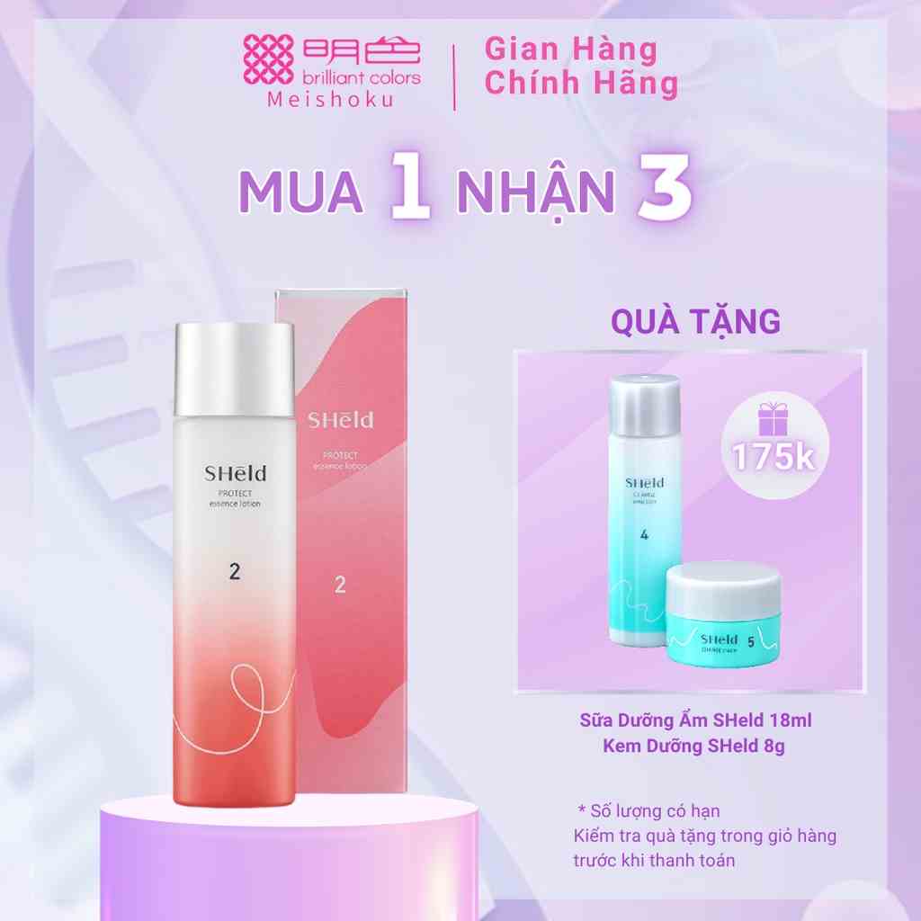 Momotani SHeld Protect Essence Lotion - Nước Hoa Hồng Dưỡng Ẩm Bảo Vệ Da Momotani SHeld 150ml