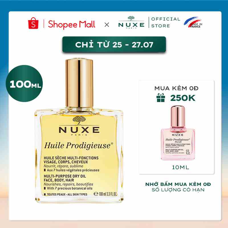 Dầu dưỡng đa năng Nuxe Huile Prodigieuse® 100ml