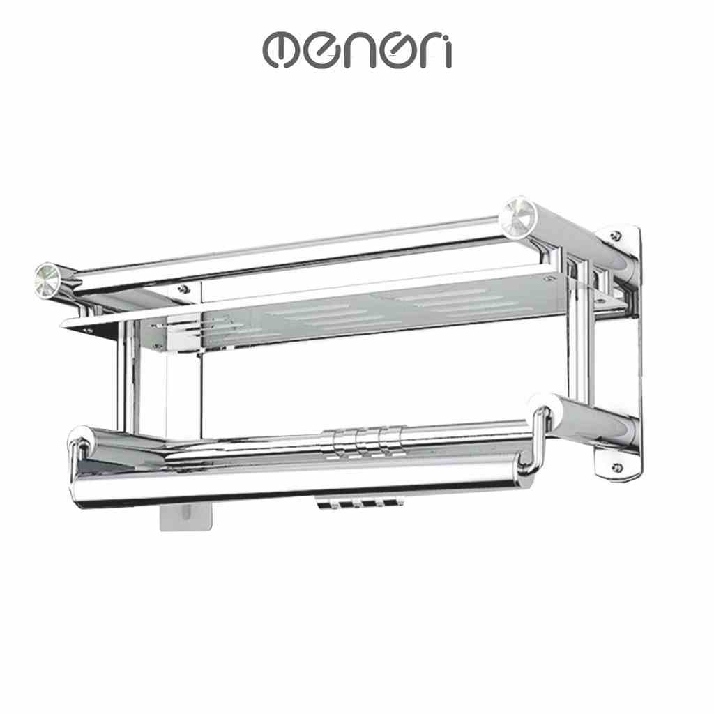 Giá Treo Khăn Nhà Tắm INOX 304 Dán Tường Gạch Men Hoặc Khoan Vít Nở - OENON