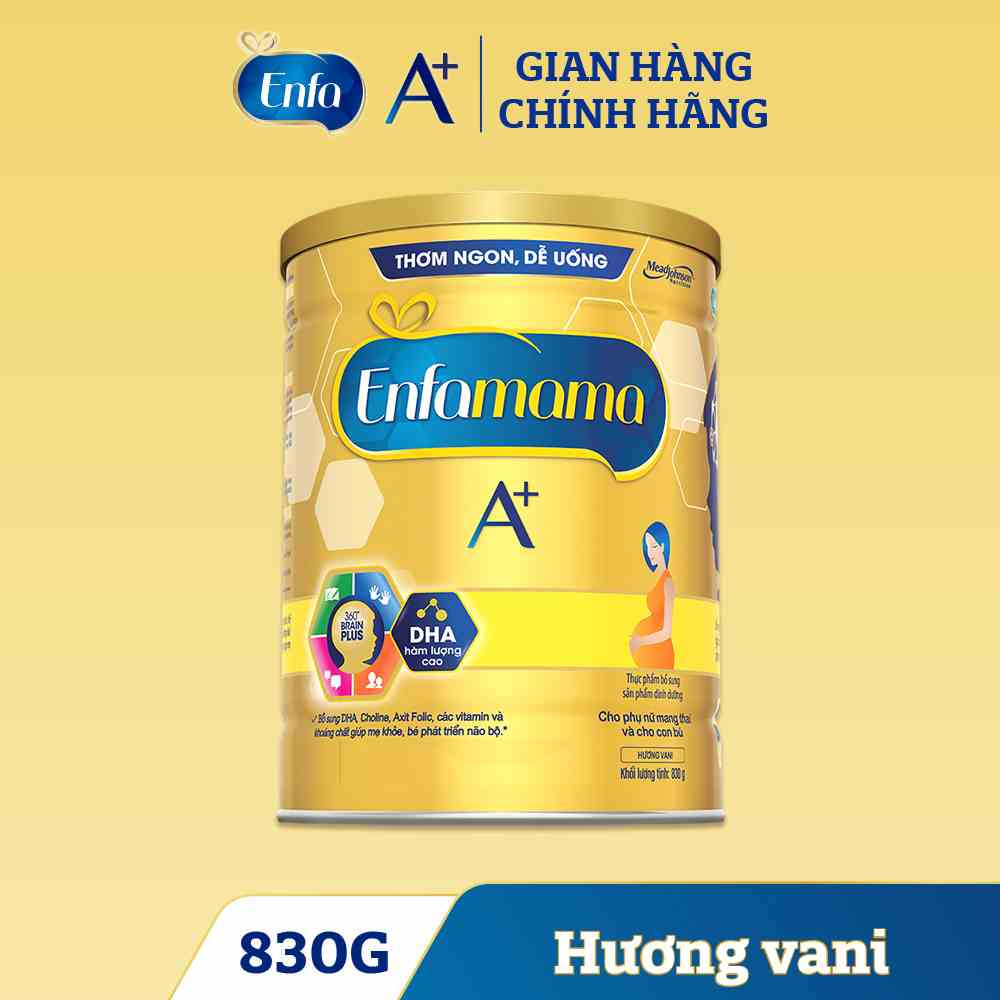 Sữa Bầu Enfamama A+ - Vị Vanilla - 830g