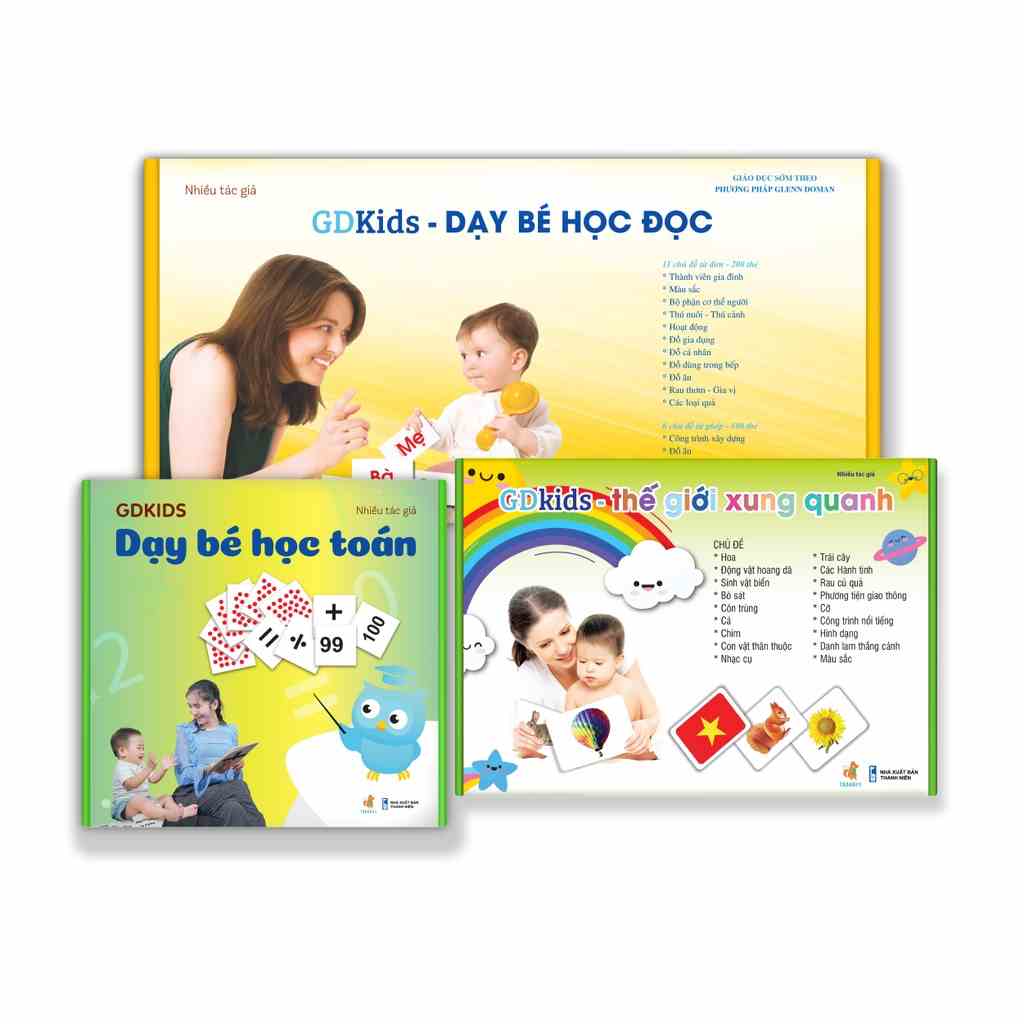 Bộ Thẻ Học Thông Minh GDkids Kết Hợp Chuyên Sâu Glenn Doman ( 709 Thẻ )