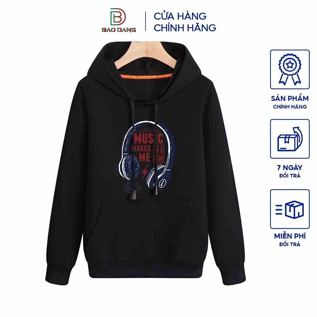 Áo khoác hoodie nam nữ họa tiết Bảo Đăng