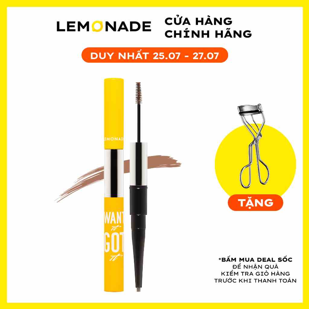 Chì kẻ mày 2 đầu LEMONADE Wigi Dual Eyebrow 2.75g