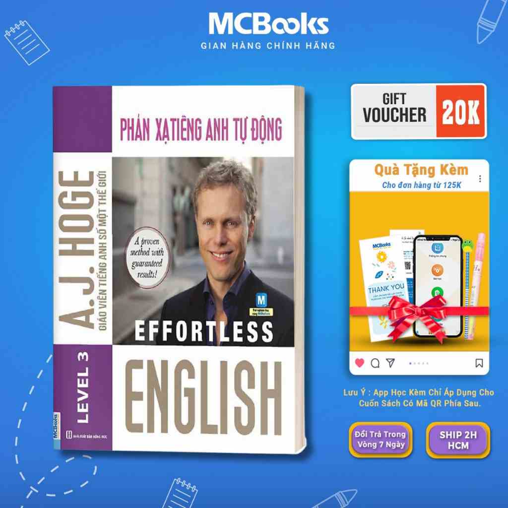 Sách - Effortless English – Phản xạ Tiếng Anh tự động Mcbooks