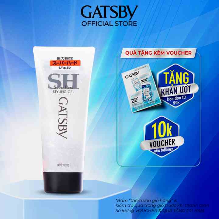 [Mã BMLTB35 giảm đến 35K đơn 99K] Gel Vuốt Tóc GATSBY Styling Gel Super Hard 200g