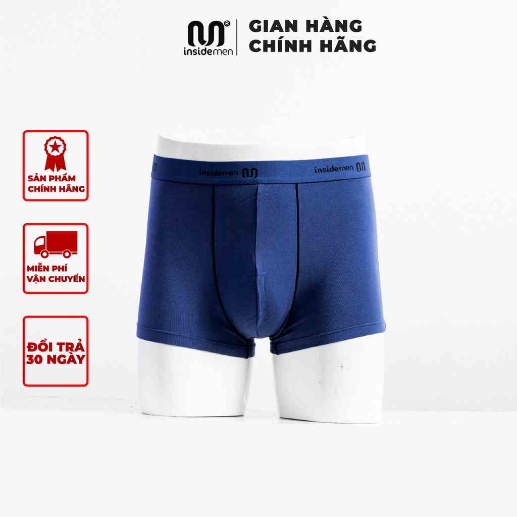 Quần Xì Nam Đùi Boxer INSIDEMEN Thun Lạnh Cao Cấp Co Giãn 4 Chiều Cực Thoáng Khí Kháng Khuẩn IBX010