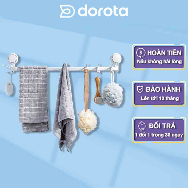 Kệ nhà tắm dán tường DOROTA giá để bếp đa năng treo khăn Towel Rack không cần khoan AW556