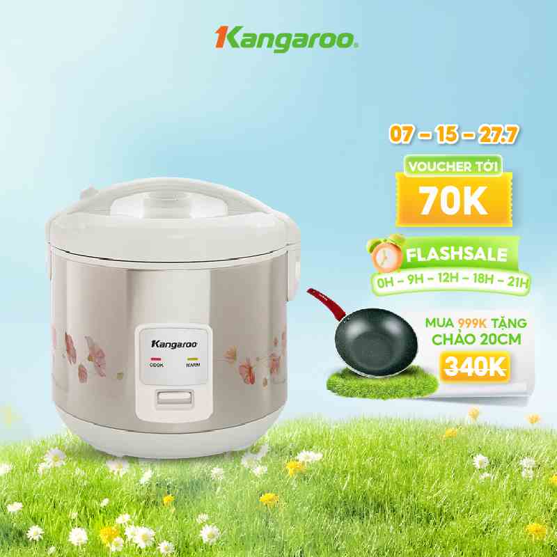 Nồi cơm điện loại cơ Kangaroo KG18RC3 1,8 lít