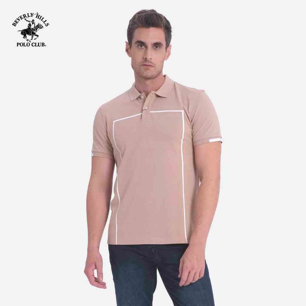 [Mã BMLTB35 giảm đến 35K đơn 99K] Beverly Hills Polo Club - Áo polo Ngắn tay Nam Regularfit Nude NU- BHPC PMRSS20TL091