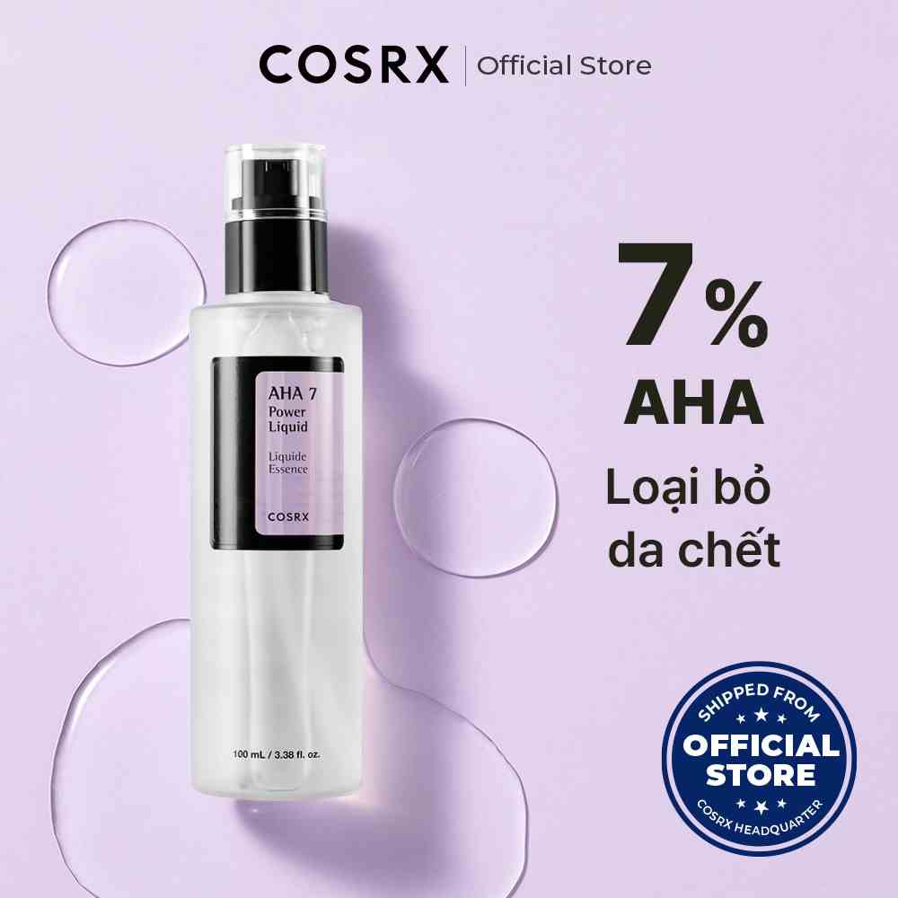 Nước cân bằng da COSRX AHA Whitehead Power Liquid AHA 7% 2% Niacinamide 2% 100mL