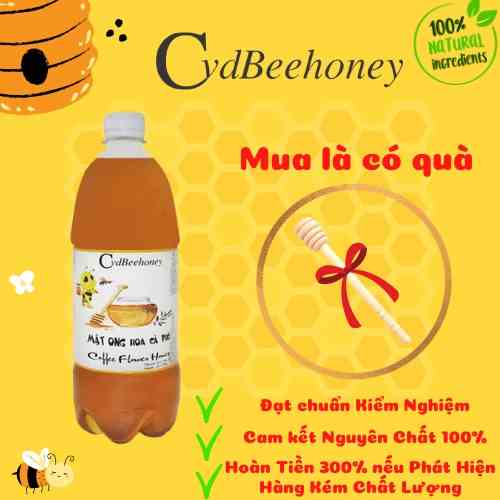 Mật Ong Hoa Cafe Nguyên Chất, Tăng Cường Đề Kháng , Sức Khỏe, Làm Đẹp CvdBeehoney 1400g