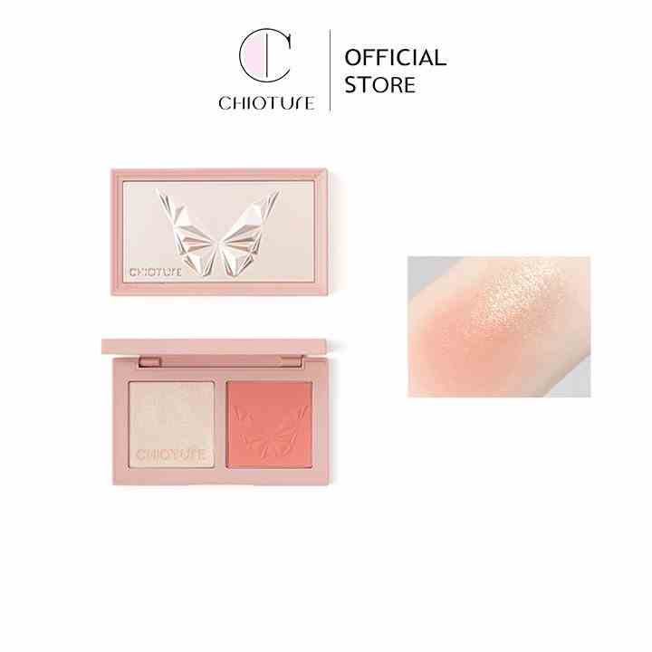 [Mã BMLTB35 giảm đến 35K đơn 99K] Phấn má hồng bắt sáng Chioture Butterfly Casket Cheek & Light Face Palette 5ml