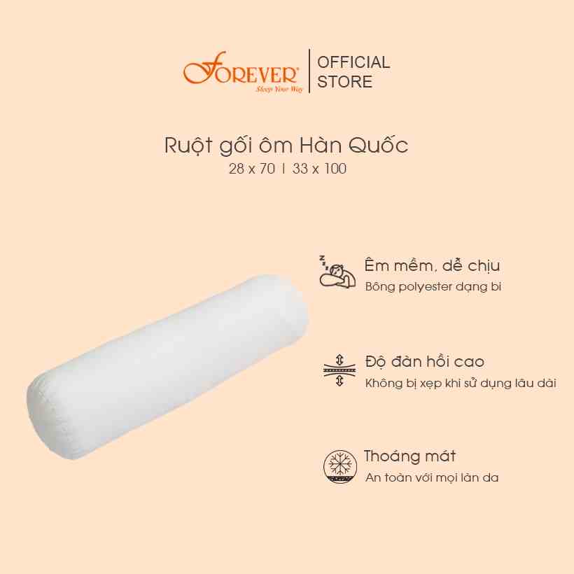 Ruột gối ôm Hàn Quốc Forever (kích thước phổ thông)