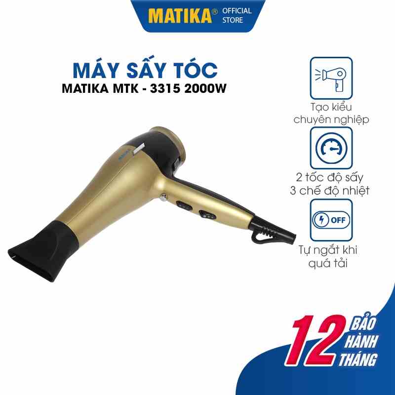 Máy Sấy Tóc MATIKA 2000W MTK-3315