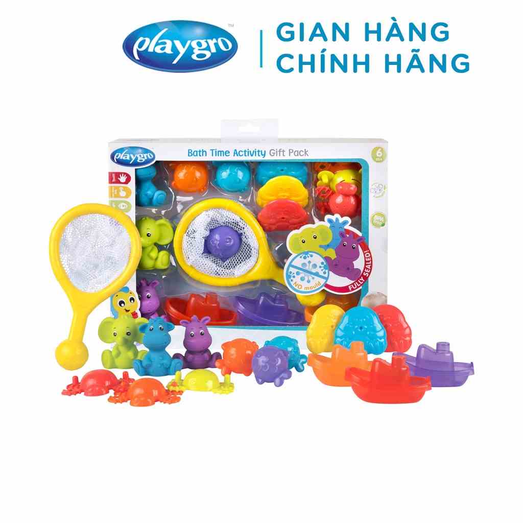 [Mã BMLTB200 giảm đến 100K đơn 499K] Bộ quà tặng đồ chơi tắm Playgro, cho bé từ 6 tháng