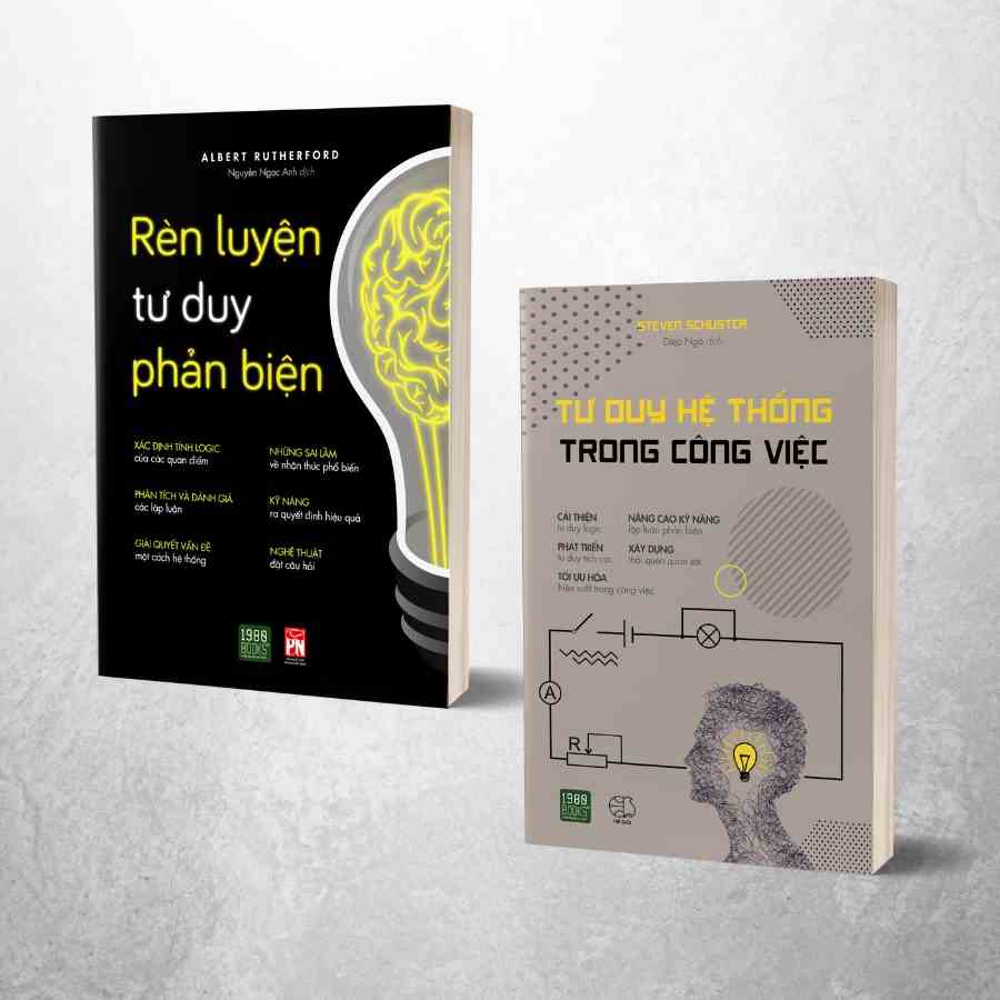 Sách - COMBO 2 cuốn Rèn luyện tư duy phản biện + Tư duy hệ thống trong công việc