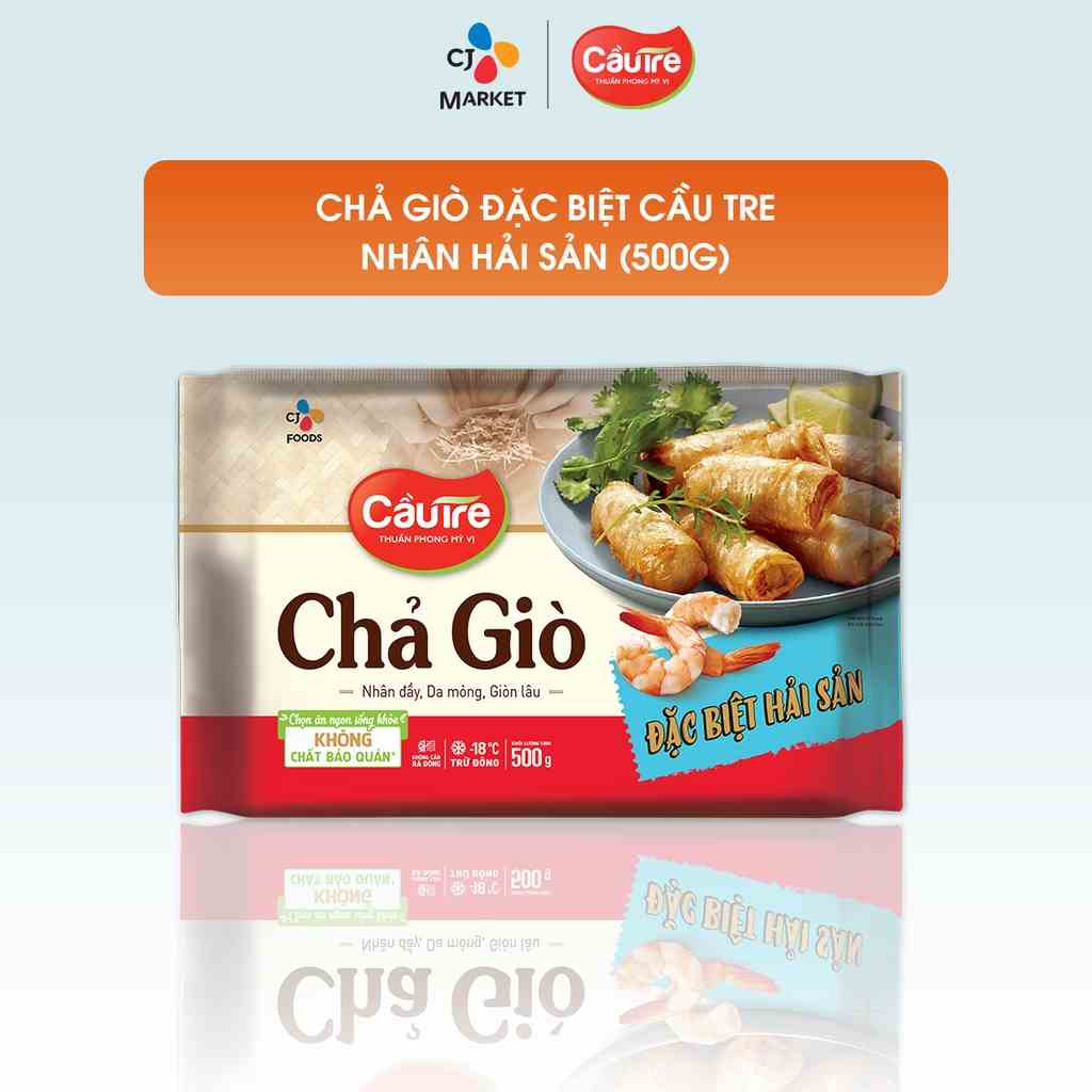 [Mã BMLTB35 giảm đến 35K đơn 99K] [HCM] Chả giò Cầu Tre Đặc Biệt - Chả giò Hải sản Đặc Biệt 500g