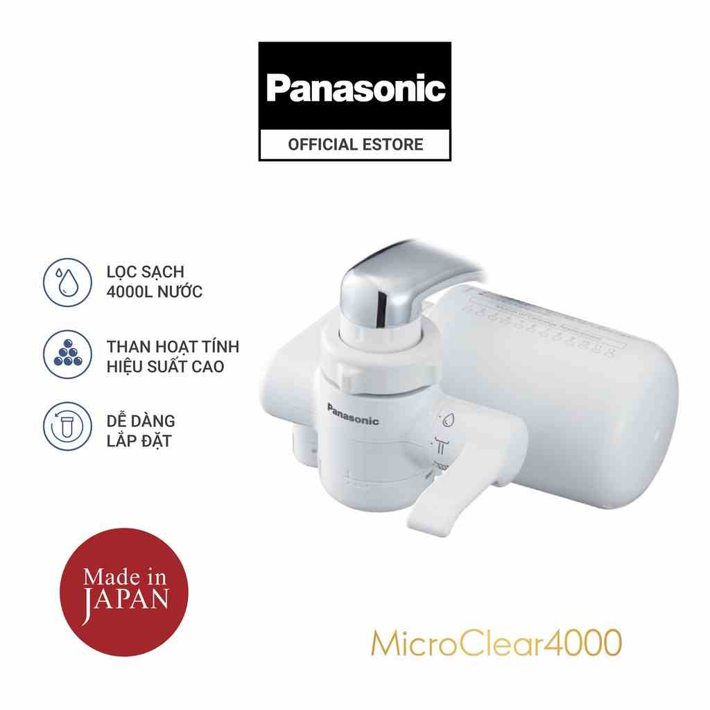 Máy lọc nước tại vòi Panasonic MicroClear TK-CJ300-WVN - 4000L nước sạch