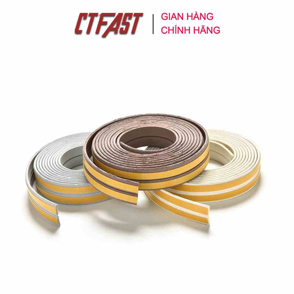 [Mã BMLTB200 giảm đến 100K đơn 499K] Cuộn Ron 10 mét dán khung cửa CTFAST giảm tiếng ồn va đập, ngăn bụi, ngăn côn trùng