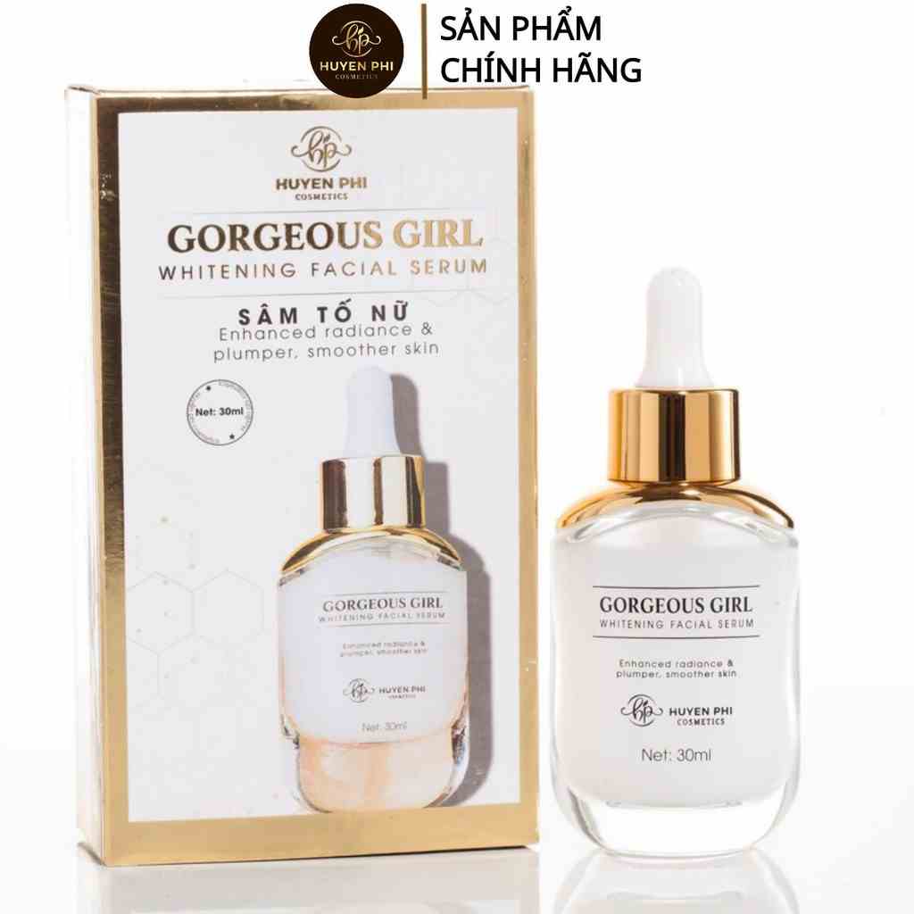 Serum sâm tố nữ huyền phi giúp hỗ trợ làm giảm và mờ các vết nám da, sạm da, da trắng sáng và căng mịn 30ml