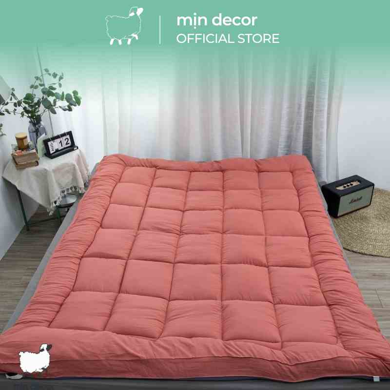 [Mã BMLTA35 giảm đến 35K đơn 99K] Topper nệm Mịn Decor làm mềm đệm êm ái thoáng mát cao 5-7cm