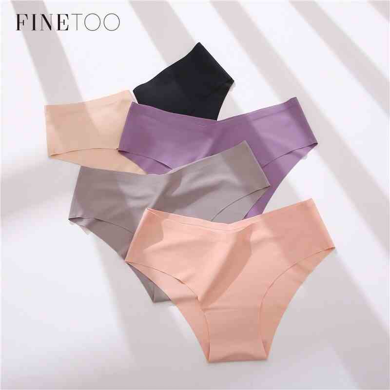 Set 1/2 quần lót FINETOO N290 không đường may hình chữ V thoải mái phong cách gợi cảm cho nữ Plus size M-2XL 2021