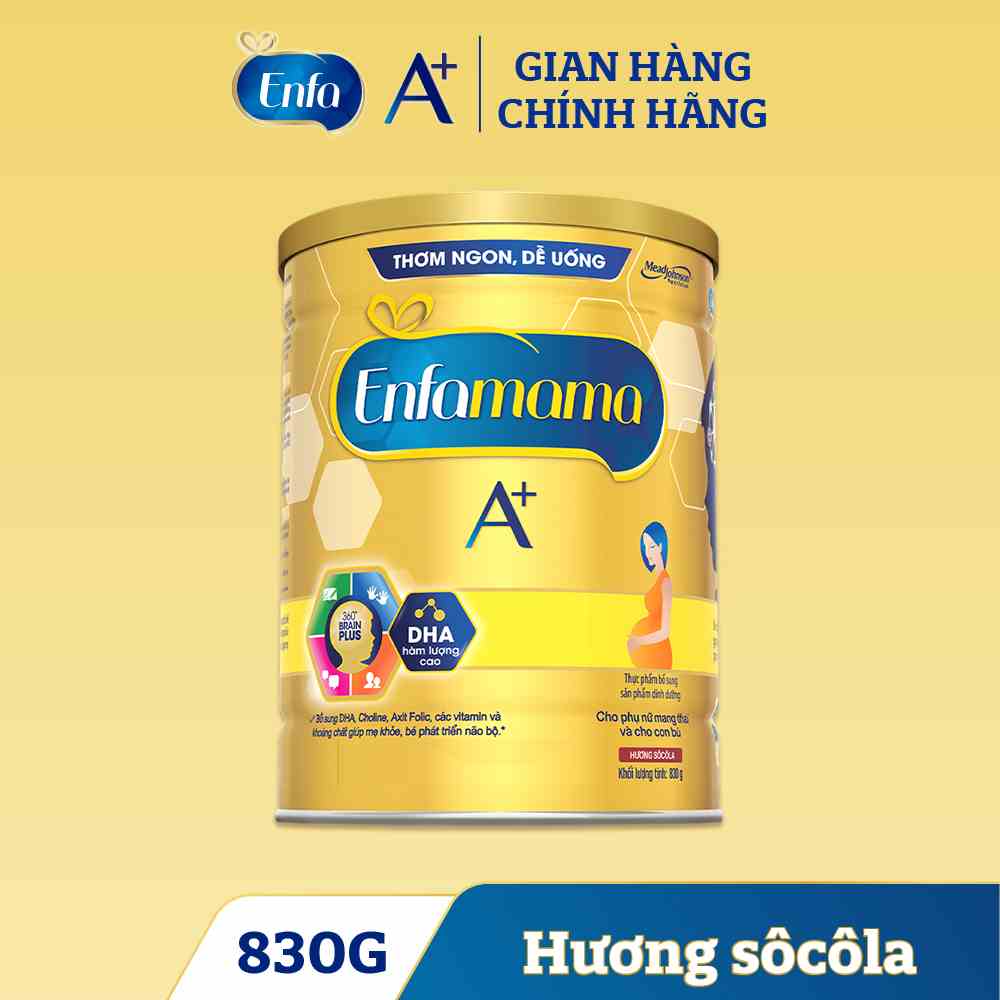 Sữa Bầu Enfamama A+ - Vị Chocolate - 830g