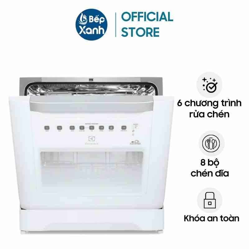 Máy Rửa Chén Mini Electrolux ESF6010BW - 6 Chương Trình Rửa - Điều Khiển Cảm Ứng