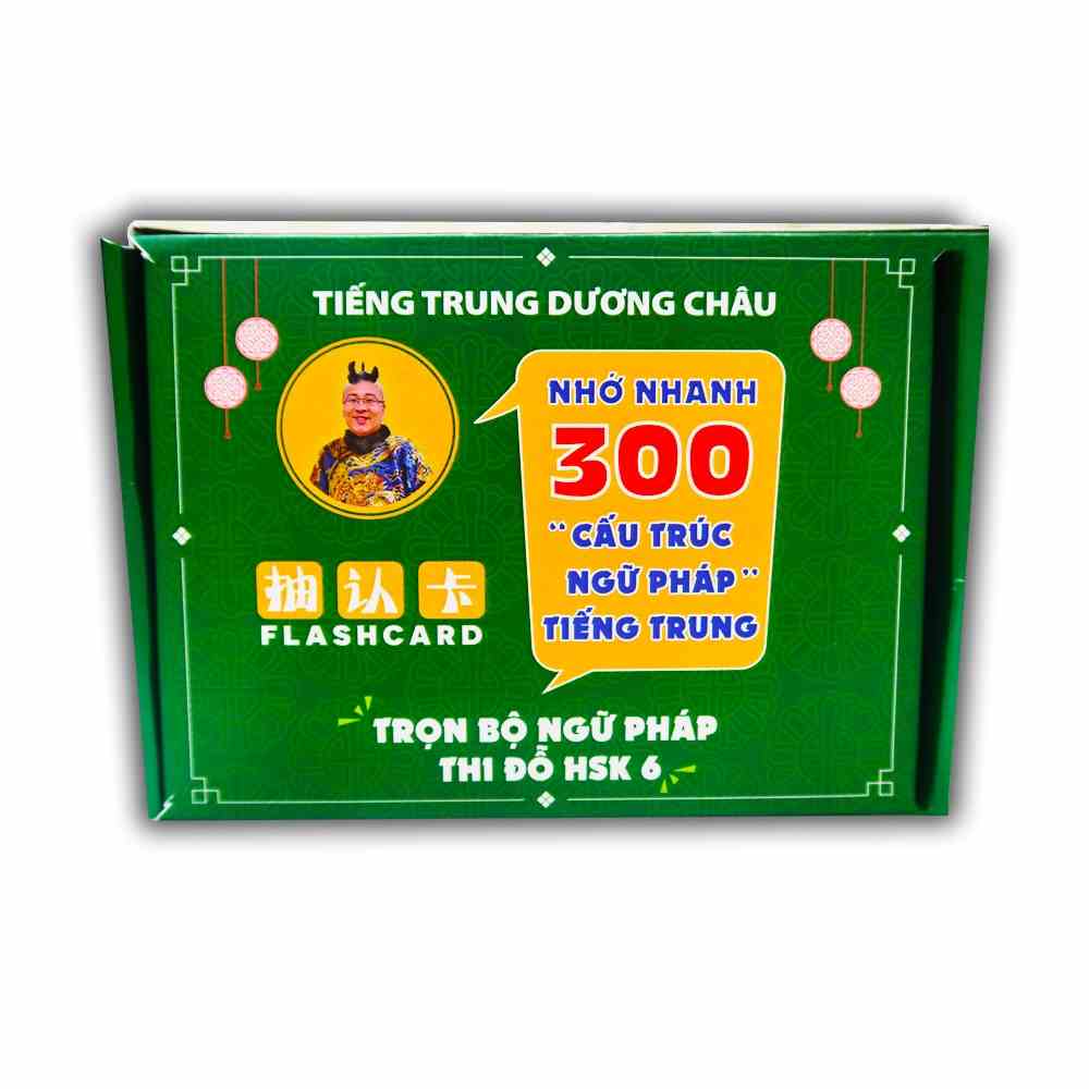 [Mã BMLT35 giảm đến 35K] FLashcard Ngữ Pháp Tiếng Trung Bản In Màu - 300 Cấu Trúc Ngữ Pháp Trọng Điểm - Phạm Dương Châu